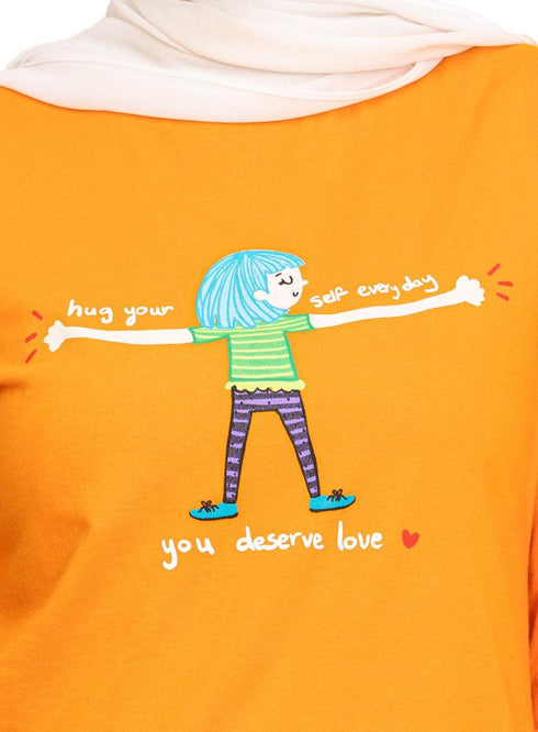 Orange Peel Printed Long - Sleeve Design 54 - Khotwh